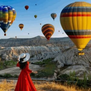 Kapadokya Turu - Peri bacaları ve sıcak hava balonları manzarası, Kemer'den günübirlik tur