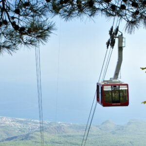 Tahtalı Teleferik Turu - 2365 metre Olympos Dağı zirvesi panorama, Kemer Antalya
